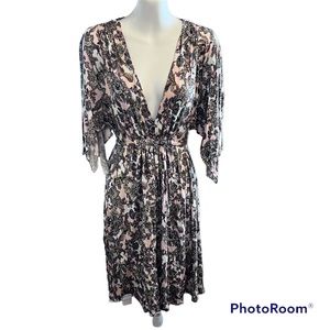 Victoria’s Secret Vintage Floral Paisley Babydoll Flutter Sleeve Dress M